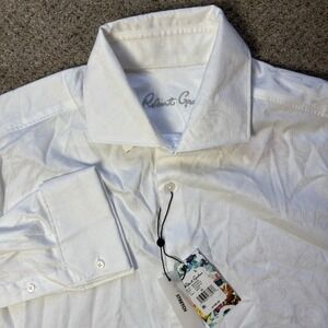 New Robert Graham XL Waycross Paisley Print Long Sleeve Shirt Classic Fit White
